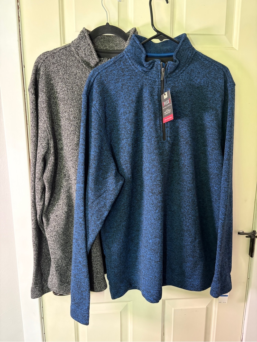 Van Heusen Flex Classic Fit Fleece Quarter Zip Men’s Long Sleeve Shirts Size XL